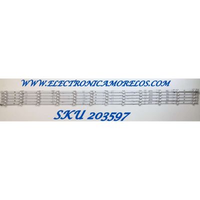 KIT DE LED'S PARA TV HISENSE ( 5PZ ) / NUMERO DE PARTE LB60018 / LB60018 V0 / HD600Y1U41-L1 / MODELO 60A6G